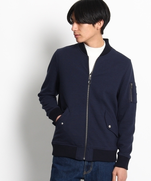 THE SHOP TK (ザ ショップ ティーケー )の「MA-1風カーディガン(カーディガン/ボレロ・メンズ・グリーン/ブルー・02/03/04)」の3枚目の写真