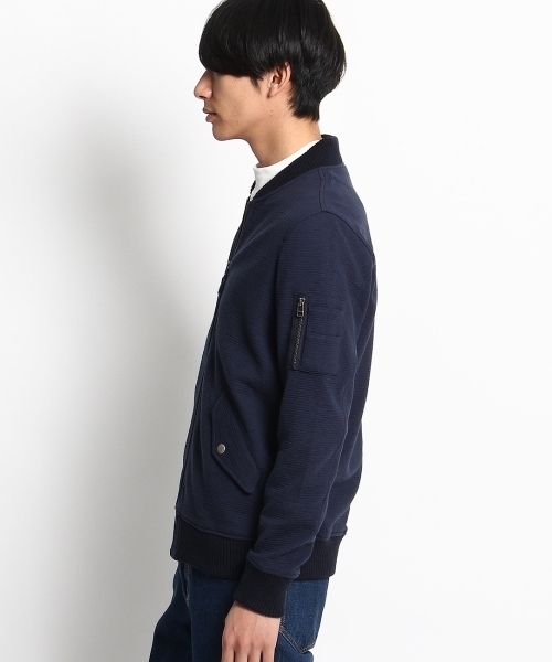 THE SHOP TK (ザ ショップ ティーケー )の「MA-1風カーディガン(カーディガン/ボレロ・メンズ・グリーン/ブルー・02/03/04)」の4枚目の写真