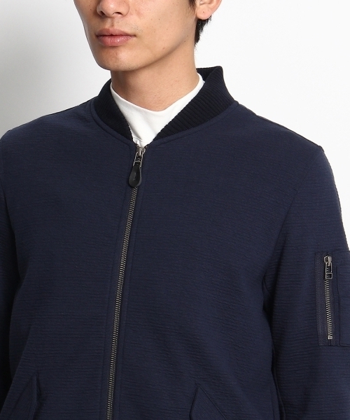 THE SHOP TK (ザ ショップ ティーケー )の「MA-1風カーディガン(カーディガン/ボレロ・メンズ・グリーン/ブルー・02/03/04)」の6枚目の写真