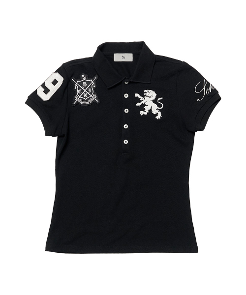 トップス SCHISM INDUCING TEAM SCHISM POLO SHIRT TEAM SCHISM POLO SHIRT BLACK（ポロシャツ）｜SCHISM INDUCING（スキ