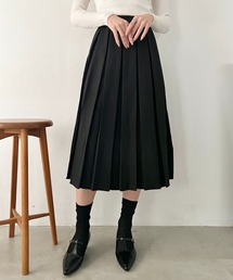 【2サイズ展開】プリーツミディスカート