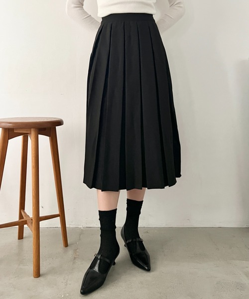 wears（ウェアーズ）の「【2サイズ展開】プリーツミディスカート（スカート・レディース・グレー/ブラウン/ブラック/ダークグレー・L/M）」の5枚目の写真