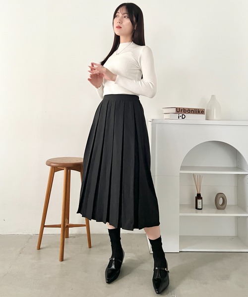 wears（ウェアーズ）の「【2サイズ展開】プリーツミディスカート（スカート・レディース・グレー/ブラウン/ブラック/ダークグレー・L/M）」の13枚目の写真
