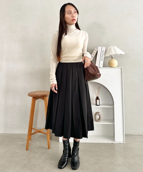 wears（ウェアーズ）の「【2サイズ展開】プリーツミディスカート（スカート・レディース・グレー/ブラウン/ブラック/ダークグレー・L/M）」の19枚目の写真
