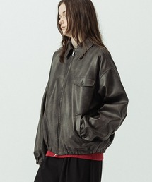 SLICK（スリック）の「【SLICK スリック】Synthetic Leather Short Blouson シンセティックレザー ショートブルゾン（ブルゾン）」