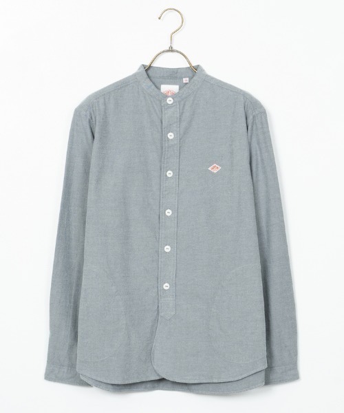 DANTON（ダントン）の「[DANTON/ダントン] コットンフランネル バンドカラーシャツ（シャツ/ブラウス・レディース・グレー/オリーブ/キナリ・40/38/42）」の9枚目の写真