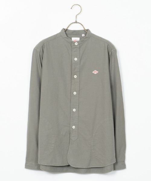 DANTON（ダントン）の「[DANTON/ダントン] コットンフランネル バンドカラーシャツ（シャツ/ブラウス・レディース・グレー/オリーブ/キナリ・40/38/42）」の7枚目の写真