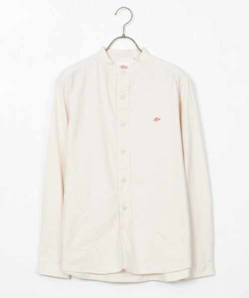 DANTON（ダントン）の「[DANTON/ダントン] コットンフランネル バンドカラーシャツ（シャツ/ブラウス・レディース・グレー/オリーブ/キナリ・40/38/42）」の5枚目の写真