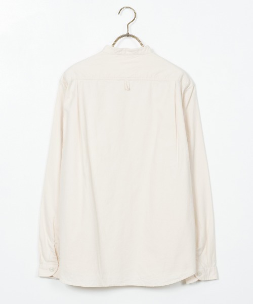 DANTON（ダントン）の「[DANTON/ダントン] コットンフランネル バンドカラーシャツ（シャツ/ブラウス・レディース・グレー/オリーブ/キナリ・40/38/42）」の4枚目の写真