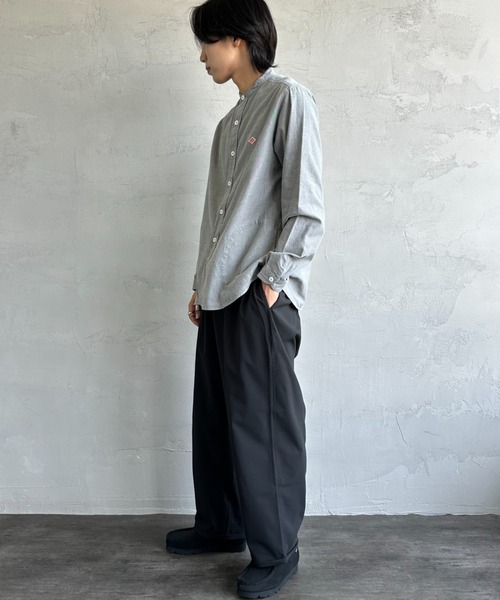 DANTON（ダントン）の「[DANTON/ダントン] コットンフランネル バンドカラーシャツ（シャツ/ブラウス・レディース・グレー/オリーブ/キナリ・40/38/42）」の11枚目の写真