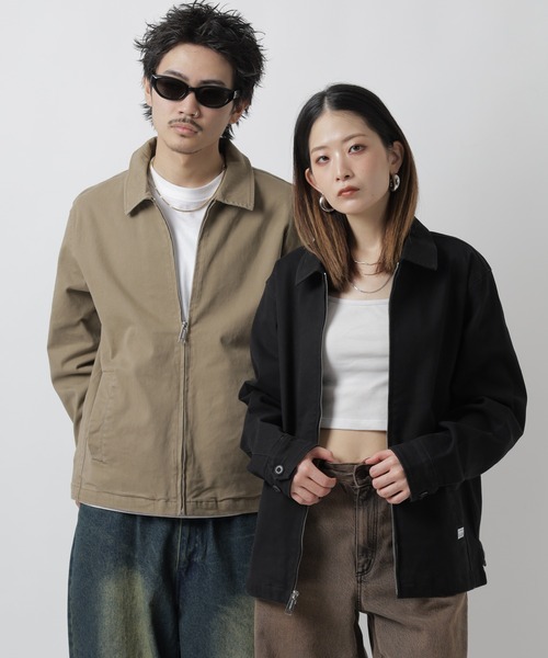 PRO CLUB (プロクラブ)の「PRO CLUB HEAVYWEIGHT MECHANIC'S TWILL JKT メカニックジャケット(ブルゾン・メンズ・カーキ/ブラック・3XL/2XL/XL/L/M/S)」の1枚目の写真