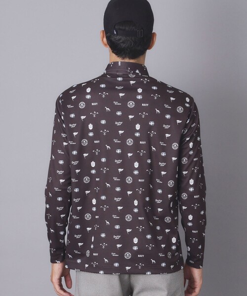 adabat(アダバット)の「【ADABAT NAVY】UVケア/吸水速乾 フィルサーモモノグラム柄長袖ポロシャツ(ポロシャツ・メンズ・ブラウン系その他2/ブルー系その他2/ホワイト系1・46/48/50/52)」の21枚目の写真