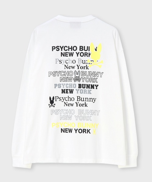 Psycho Bunny（サイコバニー）の「[WEB限定]ツアーTEE風 ネオンアクセントロングスリーブTシャツ（Tシャツ/カットソー・メンズ・ホワイト/ブラック・X-LARGE/SMALL/LARGE/MEDIUM）」の7枚目の写真