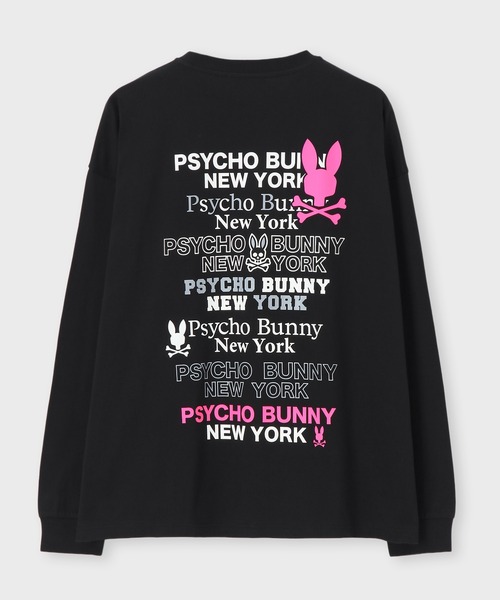 Psycho Bunny（サイコバニー）の「[WEB限定]ツアーTEE風 ネオンアクセントロングスリーブTシャツ（Tシャツ/カットソー・メンズ・ホワイト/ブラック・X-LARGE/SMALL/LARGE/MEDIUM）」の15枚目の写真