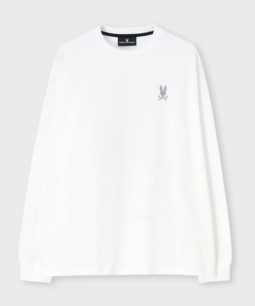 Psycho Bunny（サイコバニー）の「[WEB限定]ツアーTEE風 ネオンアクセントロングスリーブTシャツ（Tシャツ/カットソー・メンズ・ホワイト/ブラック・X-LARGE/SMALL/LARGE/MEDIUM）」の6枚目の写真