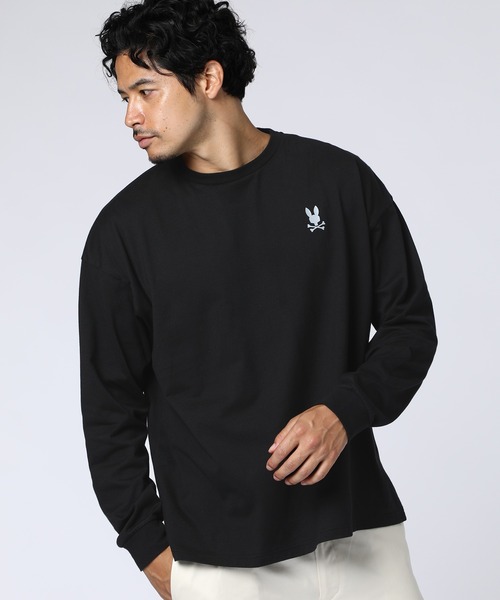 Psycho Bunny（サイコバニー）の「[WEB限定]ツアーTEE風 ネオンアクセントロングスリーブTシャツ（Tシャツ/カットソー・メンズ・ホワイト/ブラック・X-LARGE/SMALL/LARGE/MEDIUM）」の11枚目の写真
