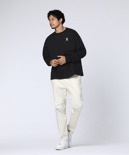 Psycho Bunny（サイコバニー）の「[WEB限定]ツアーTEE風 ネオンアクセントロングスリーブTシャツ（Tシャツ/カットソー・メンズ・ホワイト/ブラック・X-LARGE/SMALL/LARGE/MEDIUM）」の13枚目の写真