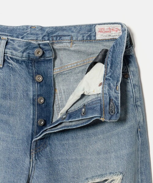 6(ロク)の「<timemachine>DAMAGE DENIM/パンツ(デニムパンツ・レディース・ライトブルー・25/24/27/26/28)」の12枚目の写真