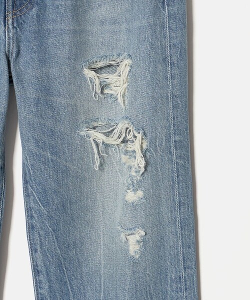 6(ロク)の「<timemachine>DAMAGE DENIM/パンツ(デニムパンツ・レディース・ライトブルー・25/24/27/26/28)」の15枚目の写真