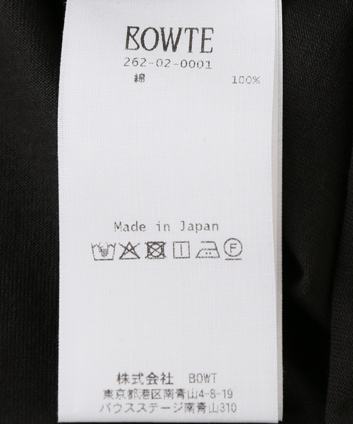 IENA(イエナ)の「BOWTE/バウト SUPIMA COTTON SHOULDER TEE Tシャツ 262-02-0001(Tシャツ/カットソー・レディース・ホワイト/チャコールグレー・FREE)」の3枚目の写真