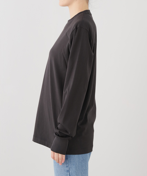 IENA(イエナ)の「BOWTE/バウト SUPIMA COTTON SHOULDER TEE Tシャツ 262-02-0001(Tシャツ/カットソー・レディース・ホワイト/チャコールグレー・FREE)」の7枚目の写真