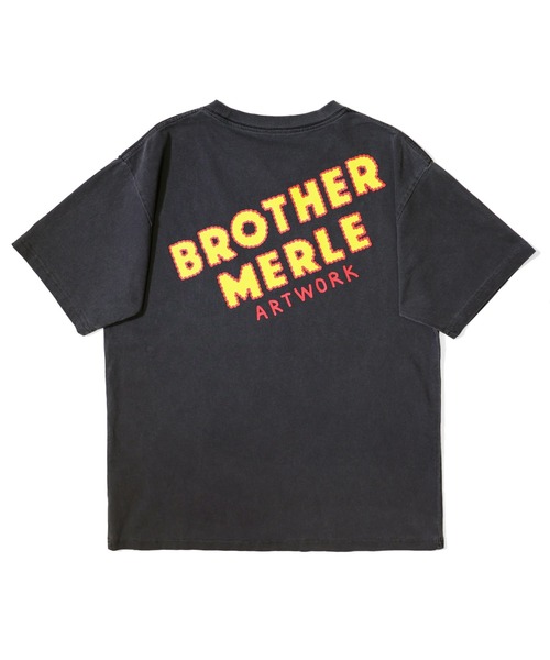 BROTHER MERLE（ブラザー マール）の「RSC×BROTHER MERLE / ノーパン犬の散歩 T-SHIRT(M4)（Tシャツ/カットソー・メンズ・ワインレッド/チャコールグレー・MEDIUM/X-LARGE/LARGE）」の3枚目の写真