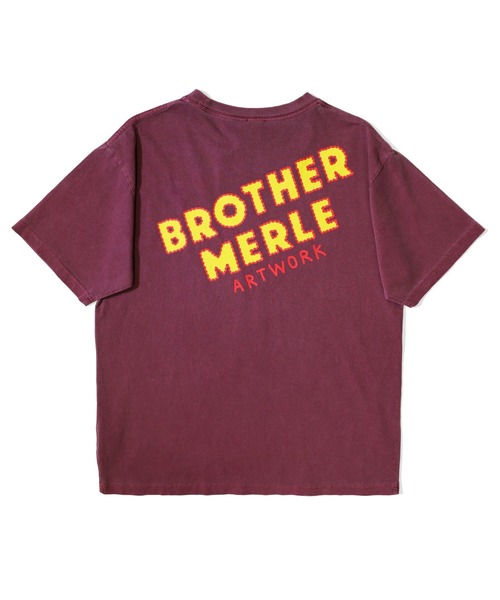 BROTHER MERLE（ブラザー マール）の「RSC×BROTHER MERLE / ノーパン犬の散歩 T-SHIRT(M4)（Tシャツ/カットソー・メンズ・ワインレッド/チャコールグレー・MEDIUM/X-LARGE/LARGE）」の4枚目の写真