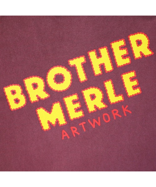 BROTHER MERLE（ブラザー マール）の「RSC×BROTHER MERLE / ノーパン犬の散歩 T-SHIRT(M4)（Tシャツ/カットソー・メンズ・ワインレッド/チャコールグレー・MEDIUM/X-LARGE/LARGE）」の8枚目の写真