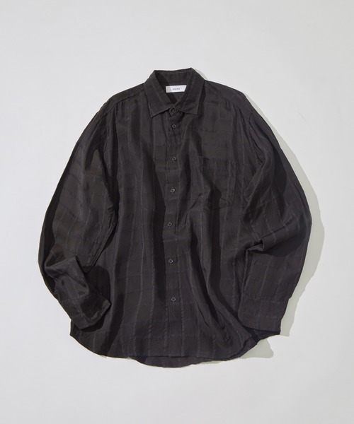 marka（マーカ）の「【MARKAWARE/marka/マーカ】SEMI SPREAD COLLAR SHIRT（シャツ/ブラウス・メンズ・ブラウン/グレー・2）」の3枚目の写真