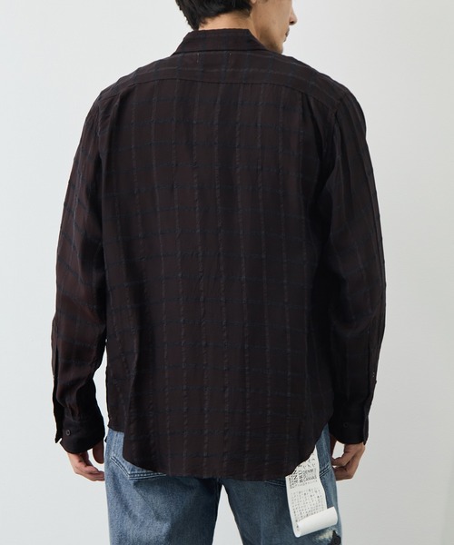 marka（マーカ）の「【MARKAWARE/marka/マーカ】SEMI SPREAD COLLAR SHIRT（シャツ/ブラウス・メンズ・ブラウン/グレー・2）」の13枚目の写真