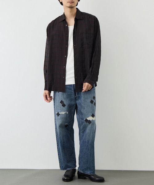 marka（マーカ）の「【MARKAWARE/marka/マーカ】SEMI SPREAD COLLAR SHIRT（シャツ/ブラウス・メンズ・ブラウン/グレー・2）」の14枚目の写真