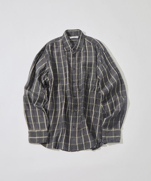 marka（マーカ）の「【MARKAWARE/marka/マーカ】SEMI SPREAD COLLAR SHIRT（シャツ/ブラウス・メンズ・ブラウン/グレー・2）」の15枚目の写真