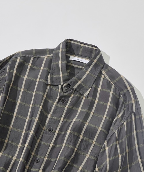marka（マーカ）の「【MARKAWARE/marka/マーカ】SEMI SPREAD COLLAR SHIRT（シャツ/ブラウス・メンズ・ブラウン/グレー・2）」の16枚目の写真