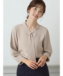 ＜UVカット＞アシメボウタイブラウス