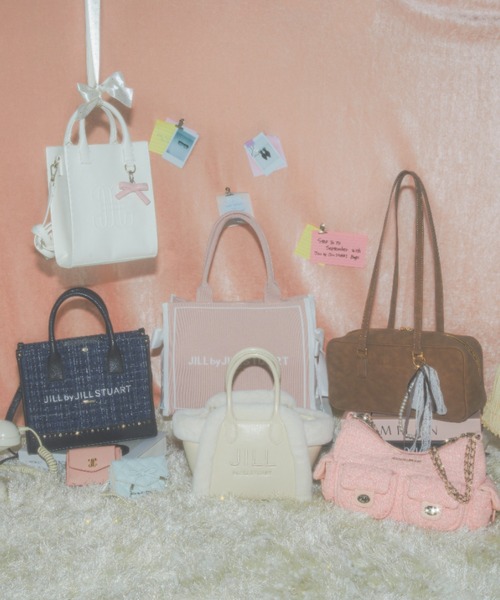 JILL by JILL STUART(ジルバイジルスチュアート)の「Link J ミニトートバッグ(ショルダーバッグ・レディース・ホワイト/ブラック/ピンク・FREE)」の8枚目の写真