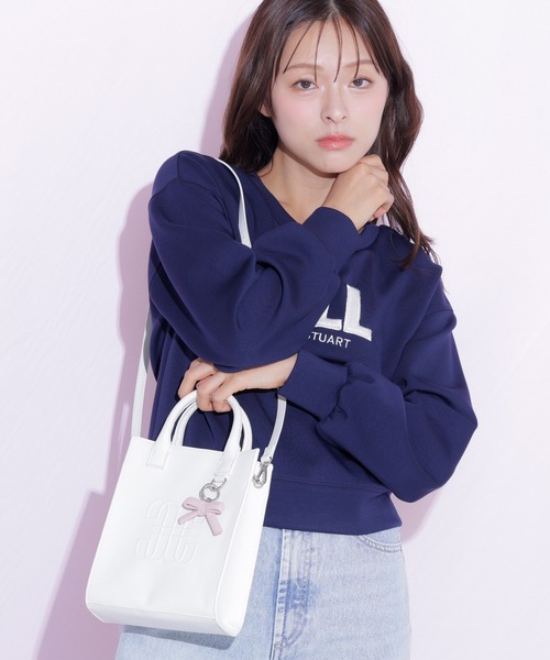 JILL by JILL STUART(ジルバイジルスチュアート)の「Link J ミニトートバッグ(ショルダーバッグ・レディース・ホワイト/ブラック/ピンク・FREE)」の14枚目の写真