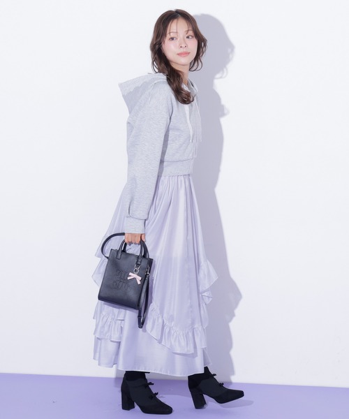JILL by JILL STUART(ジルバイジルスチュアート)の「Link J ミニトートバッグ(ショルダーバッグ・レディース・ホワイト/ブラック/ピンク・FREE)」の12枚目の写真