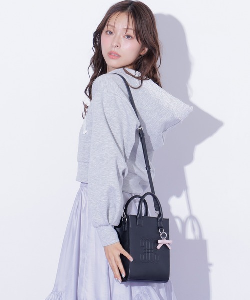 JILL by JILL STUART(ジルバイジルスチュアート)の「Link J ミニトートバッグ(ショルダーバッグ・レディース・ホワイト/ブラック/ピンク・FREE)」の11枚目の写真
