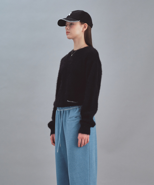 Rest&Recreation(レストアンドレクリエーション)の「HAIRY BASIC KNIT TOP - BLACK(ニット/セーター・レディース・その他・ONE)」の2枚目の写真