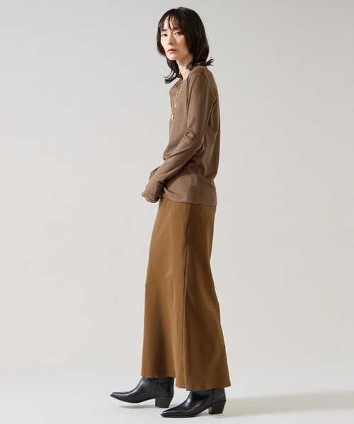 Liesse（リエス）の「起毛チュール シアーフィットカットソー（Tシャツ/カットソー・レディース・オフホワイト/ブラック・FREE）」の21枚目の写真