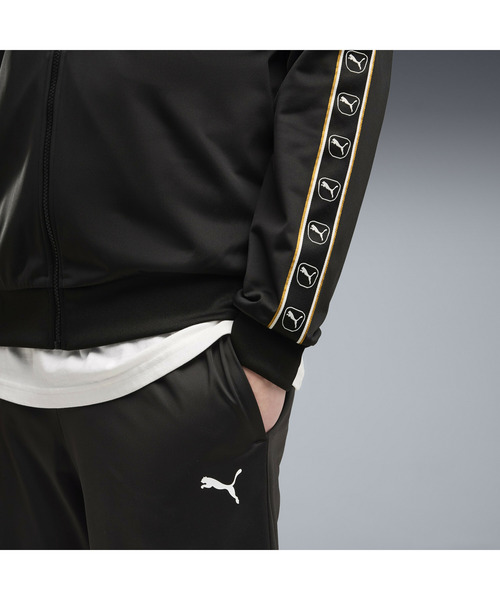 PUMA(プーマ)の「PUMA プーマ メンズ テープ スーツ 上下セット(ジャージ・メンズ・ネイビー/ブラック・LARGE/SMALL/MEDIUM/XX-LARGE/X-LARGE)」の4枚目の写真