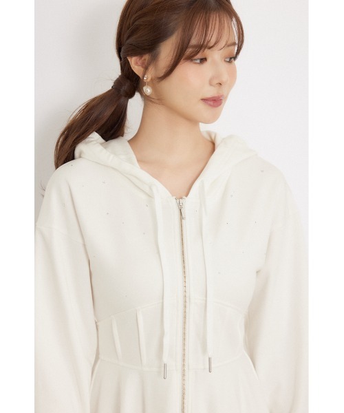 rienda（リエンダ）の「フーディーミニカットワンピース　秋服（ワンピース・レディース・ブラック/アイボリー/ライトブラウン・SMALL/MEDIUM）」の19枚目の写真