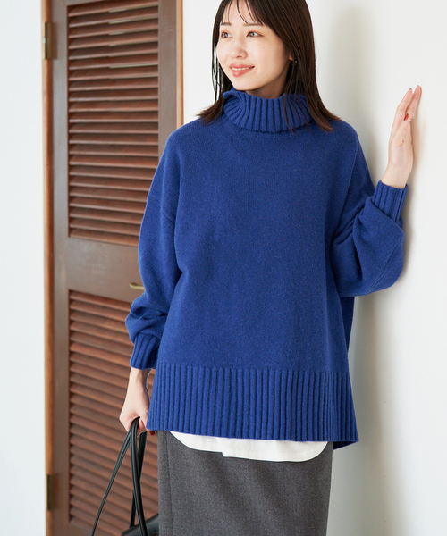 シリーズあり/》PLAYFULウールカシミヤタートルニット（ニット
