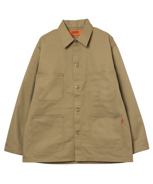 UNIVERSAL OVERALL(ユニバーサルオーバーオール)の「COVERALL/カバーオール(カバーオール・メンズ・ダークグリーン/ベージュ/ブラウン/チャコールグレー/ブラック・M/L/XL)」の1枚目の写真