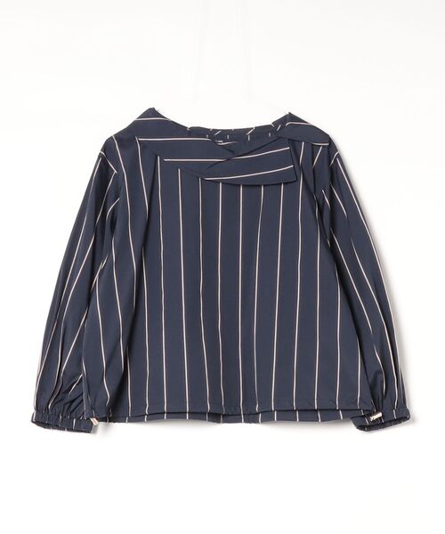 SHIPS Colors（シップス カラーズ）の「63:ROLL COLLAR ST BLOUSE③（シャツ/ブラウス・レディース・ベージュ/ネイビー/ブラウン・ONE SIZE）」の3枚目の写真