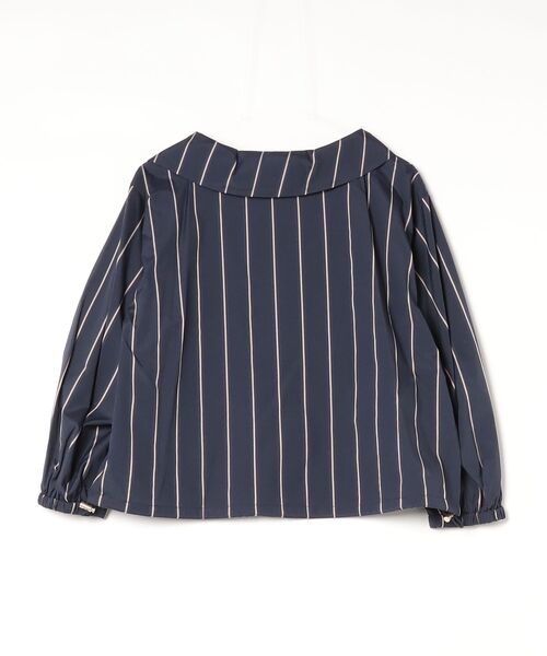 SHIPS Colors（シップス カラーズ）の「63:ROLL COLLAR ST BLOUSE③（シャツ/ブラウス・レディース・ベージュ/ネイビー/ブラウン・ONE SIZE）」の4枚目の写真