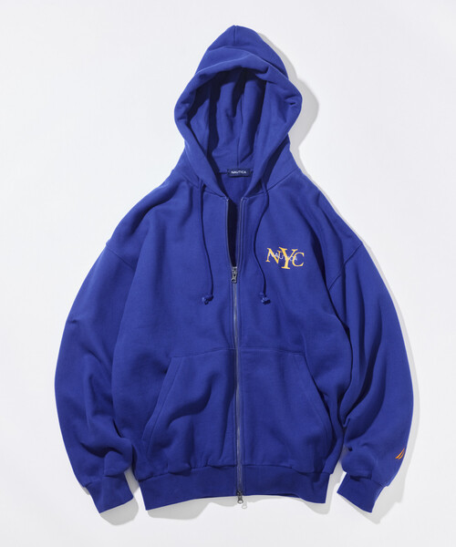 NAUTICA(ノーティカ)の「NAUTICA/ノーティカ リラックスフィット NYCロゴ ジップアップ フーディー(パーカー・メンズ・グリーン/ブルー/オレンジ/ネイビー/ブラック/ライトグレー・XX-LARGE/X-LARGE/LARGE/MEDIUM)」の5枚目の写真