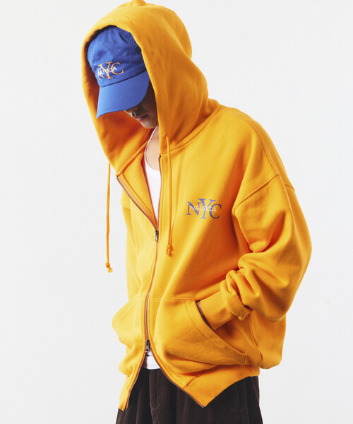 NAUTICA(ノーティカ)の「NAUTICA/ノーティカ リラックスフィット NYCロゴ ジップアップ フーディー(パーカー・メンズ・グリーン/ブルー/オレンジ/ネイビー/ブラック/ライトグレー・XX-LARGE/X-LARGE/LARGE/MEDIUM)」の8枚目の写真