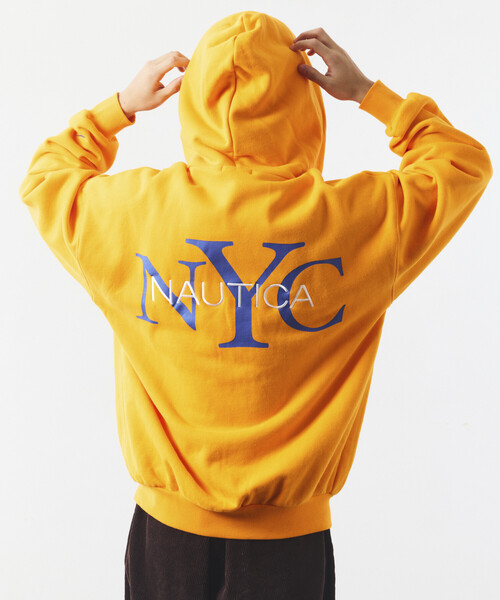 NAUTICA(ノーティカ)の「NAUTICA/ノーティカ リラックスフィット NYCロゴ ジップアップ フーディー(パーカー・メンズ・グリーン/ブルー/オレンジ/ネイビー/ブラック/ライトグレー・XX-LARGE/X-LARGE/LARGE/MEDIUM)」の11枚目の写真
