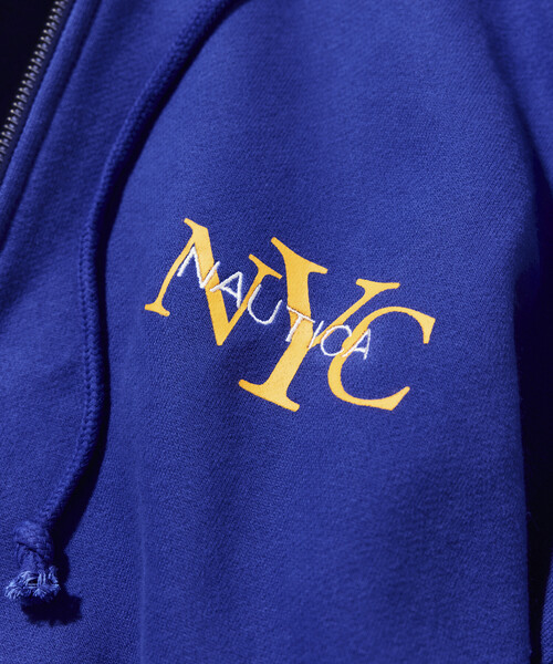 NAUTICA(ノーティカ)の「NAUTICA/ノーティカ リラックスフィット NYCロゴ ジップアップ フーディー(パーカー・メンズ・グリーン/ブルー/オレンジ/ネイビー/ブラック/ライトグレー・XX-LARGE/X-LARGE/LARGE/MEDIUM)」の16枚目の写真